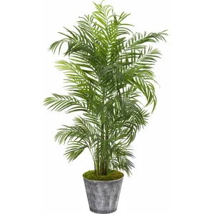 63in. Areca Palm Artificial Tree in Decorative Planter (Indoor/Outdoor)