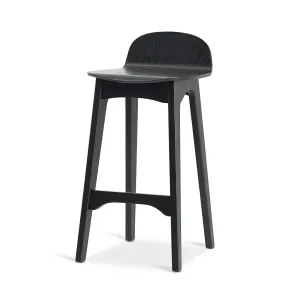 65cm Bar Stool - Full Black