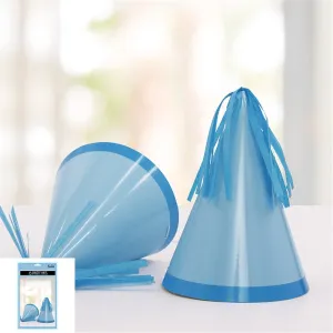 6pk Blue Birthday Party Hats with Tassel