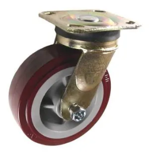 6" x 2" Polyurethane Wheel AS Swivel Caster - 900 Lbs Capacity