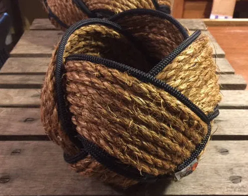 6" x 8" Rope Bowl Manila and Navy