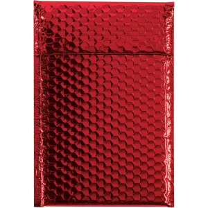 7 1/2 x 11" Red Glamour Bubble Mailers