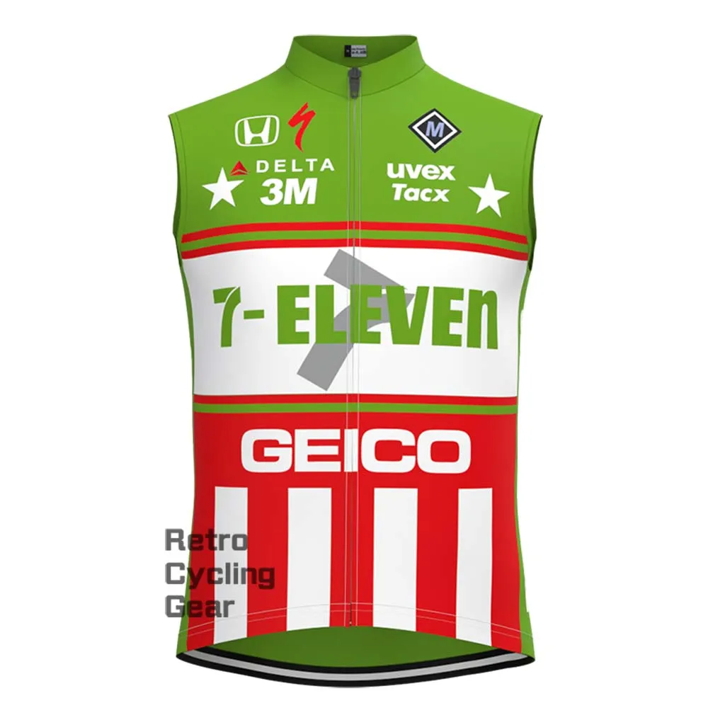 7-ELEVEN Green Retro Cycling Vest