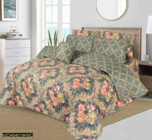 7 Pcs Quilted Comforter Set - Elegant