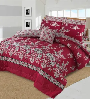 7 Pcs Quilted Comforter Set