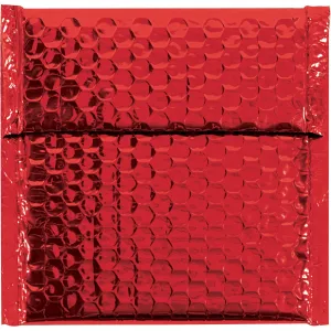 7 x 6 3/4" Red Glamour Bubble Mailers