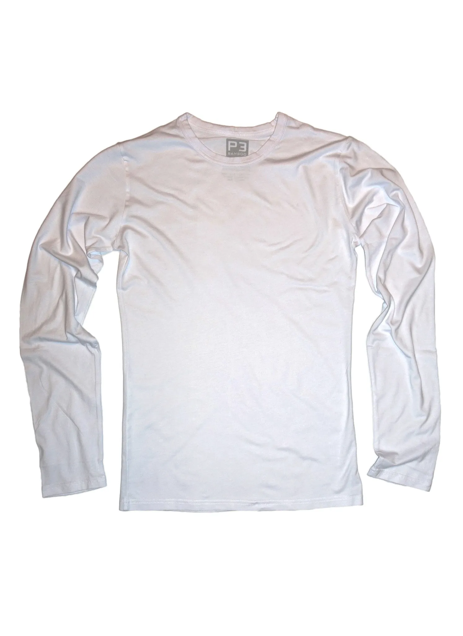 70% Bamboo Mens Long Sleeve Crew Neck