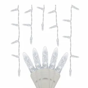 70 Pure White Icicles - Premium - LED Christmas Lights