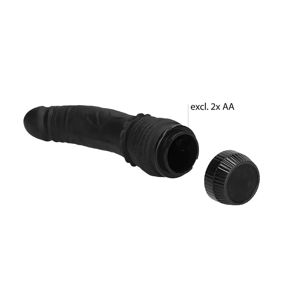 7.5-inch Shots Black Multi-speed Realistic Penis Vibrator for Her