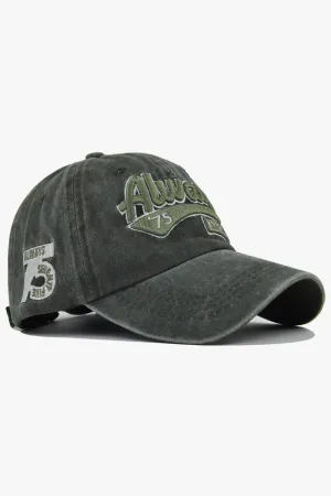 75 Rusty Green Embroidered Cap - S22 - MCP043R