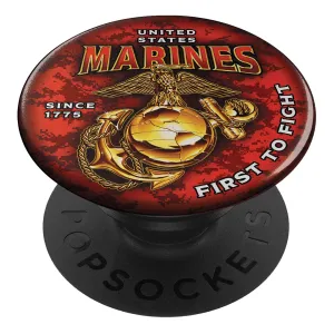 7.62 Design USMC First To Fight PopSocket Cell Phone Grip & Stand - Officially Licensed