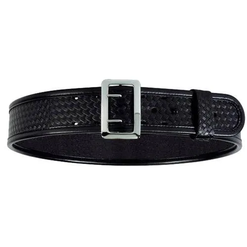 7960 Elite Sam Brown Belt Nickel Buckle - Basket Black, 32"