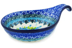 7" Condiment Dish - Bouquet Azul