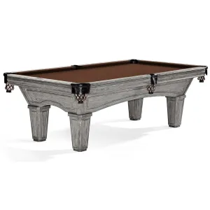 8' Brunswick Glenwood Pool Table Rustic Grey - Tapered Leg