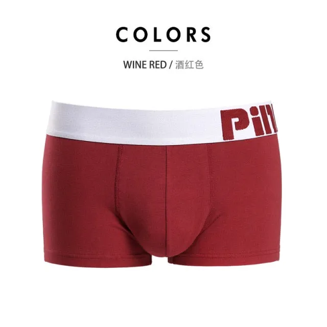 8 Colors Mens Popular Plus Size Underwear Breathable Cotton Spandex Underpants Panties Solid Man Shorts Boxers Trunks