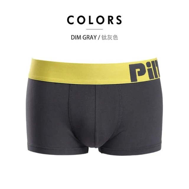 8 Colors Mens Popular Plus Size Underwear Breathable Cotton Spandex Underpants Panties Solid Man Shorts Boxers Trunks