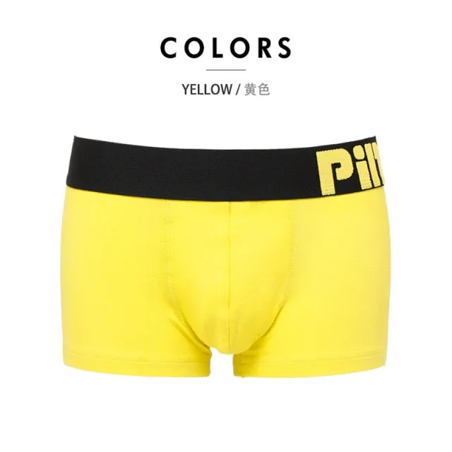 8 Colors Mens Popular Plus Size Underwear Breathable Cotton Spandex Underpants Panties Solid Man Shorts Boxers Trunks