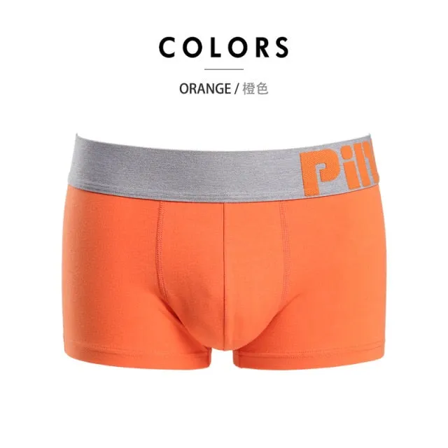 8 Colors Mens Popular Plus Size Underwear Breathable Cotton Spandex Underpants Panties Solid Man Shorts Boxers Trunks