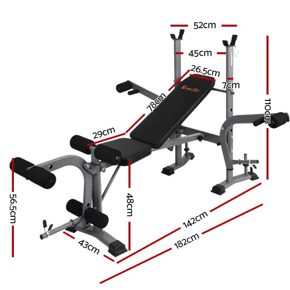 8 In 1 Weight Bench Adjustable Bench Press Gym Equipment Workout