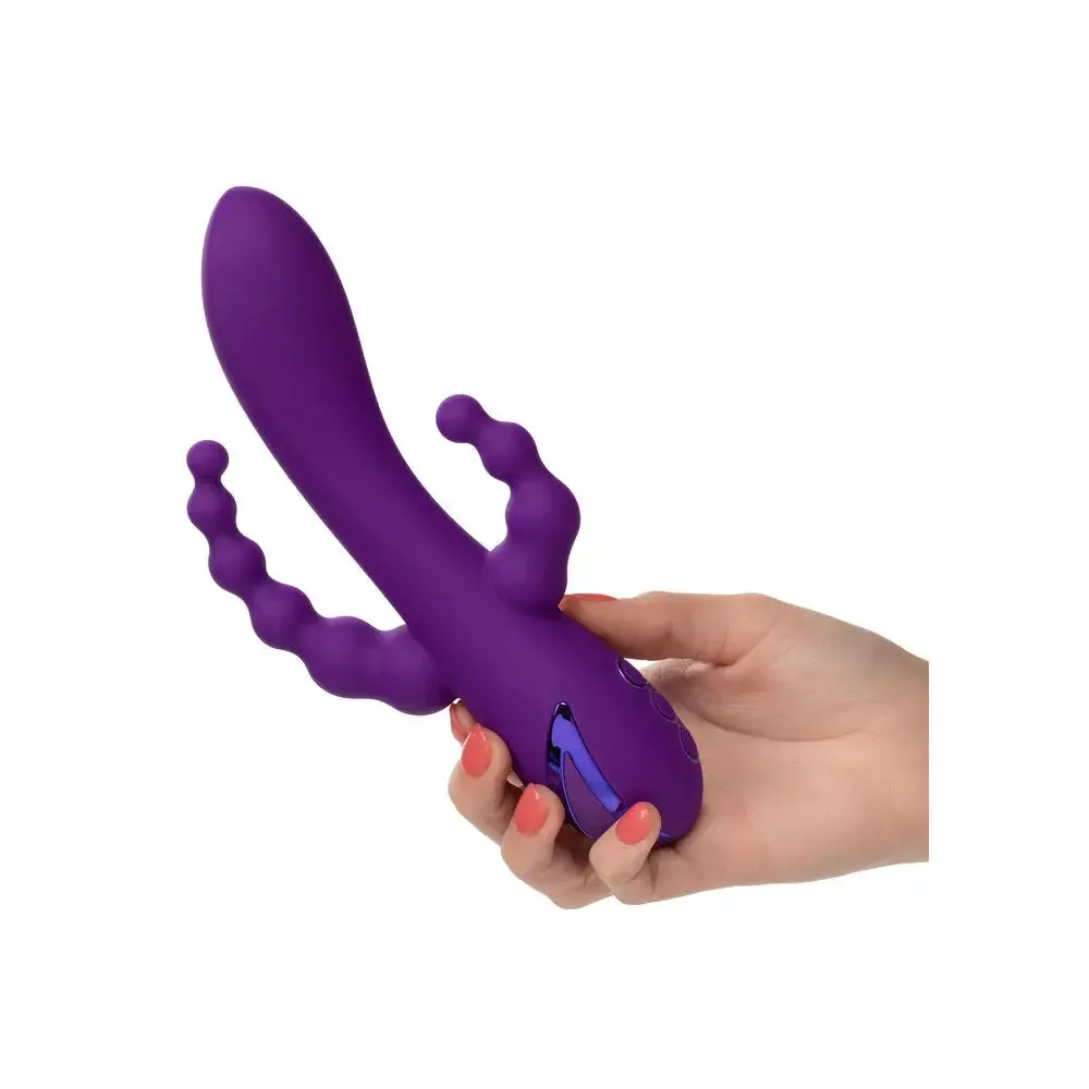 8-inch California Exotic Silicone Purple Rechargeable G-spot Vibrator