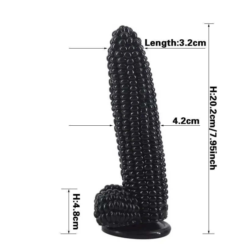 8 inch Realistic Corn Massage Big Novelties Vegetable Dildo