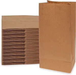 8 LB SOS Paper Lunch Bags