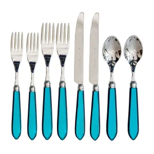 8 Piece Cutlery Set Turquoise