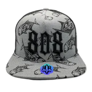 808 3D Trucker Flatbill Hat