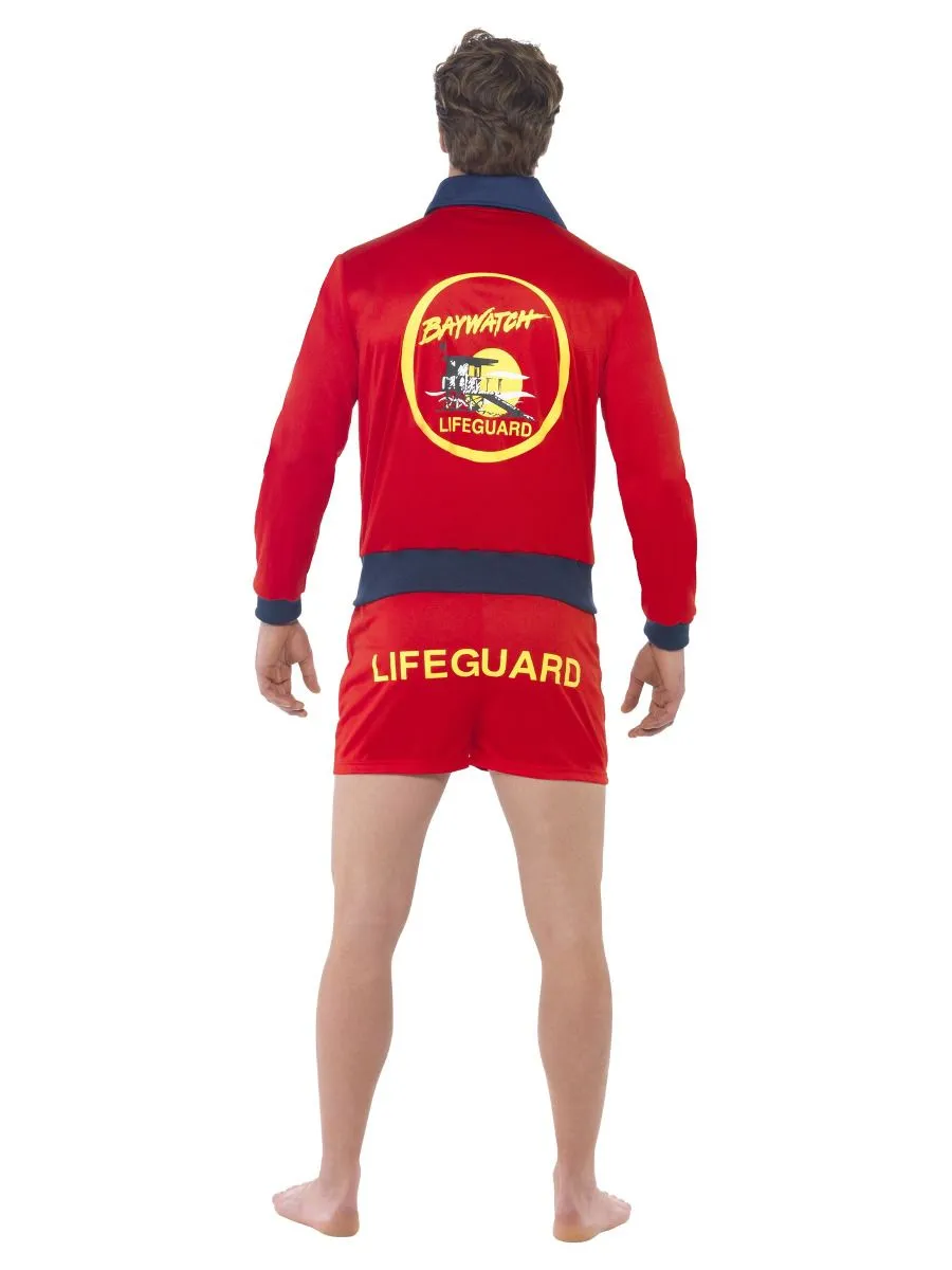 80's Baywatch Lifeguard Costume Adult Red Beach Patrol Outfit