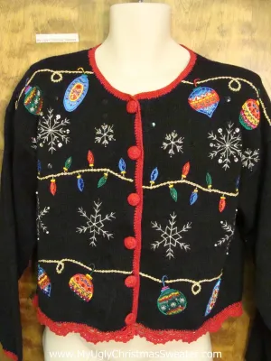 80s Short Ugly Christmas Sweater