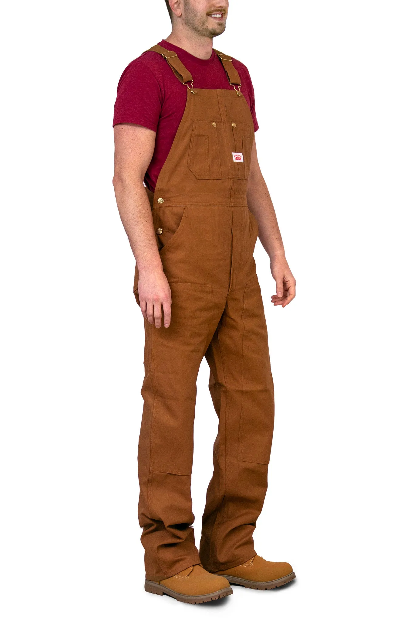 #83 Heavy Duty Brown Duck Bib Overalls - MADE IN USA