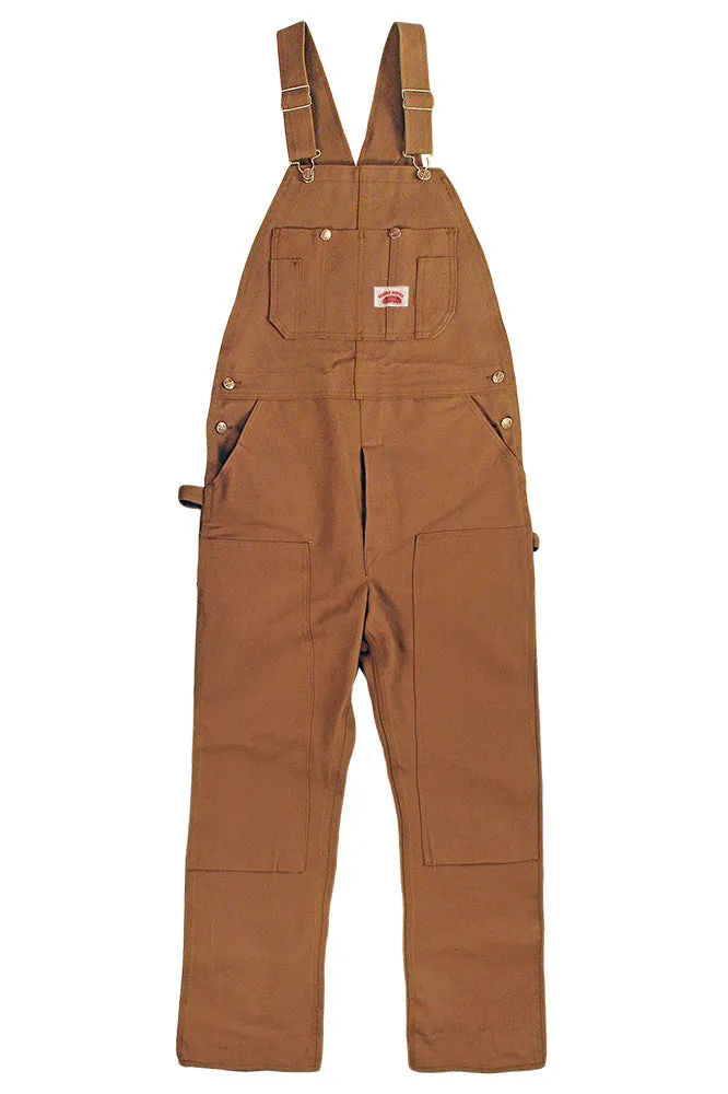 #83 Heavy Duty Brown Duck Bib Overalls