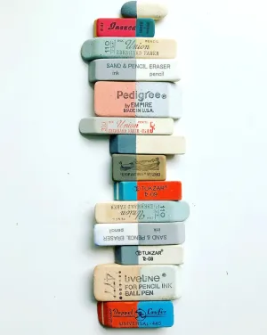 8.5x11 Art Print: Eraser Arrangement No. 3