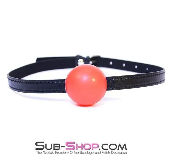 8998DL      Bondage Basics Red Rubber Classic Ball Gag - MEGA Deal