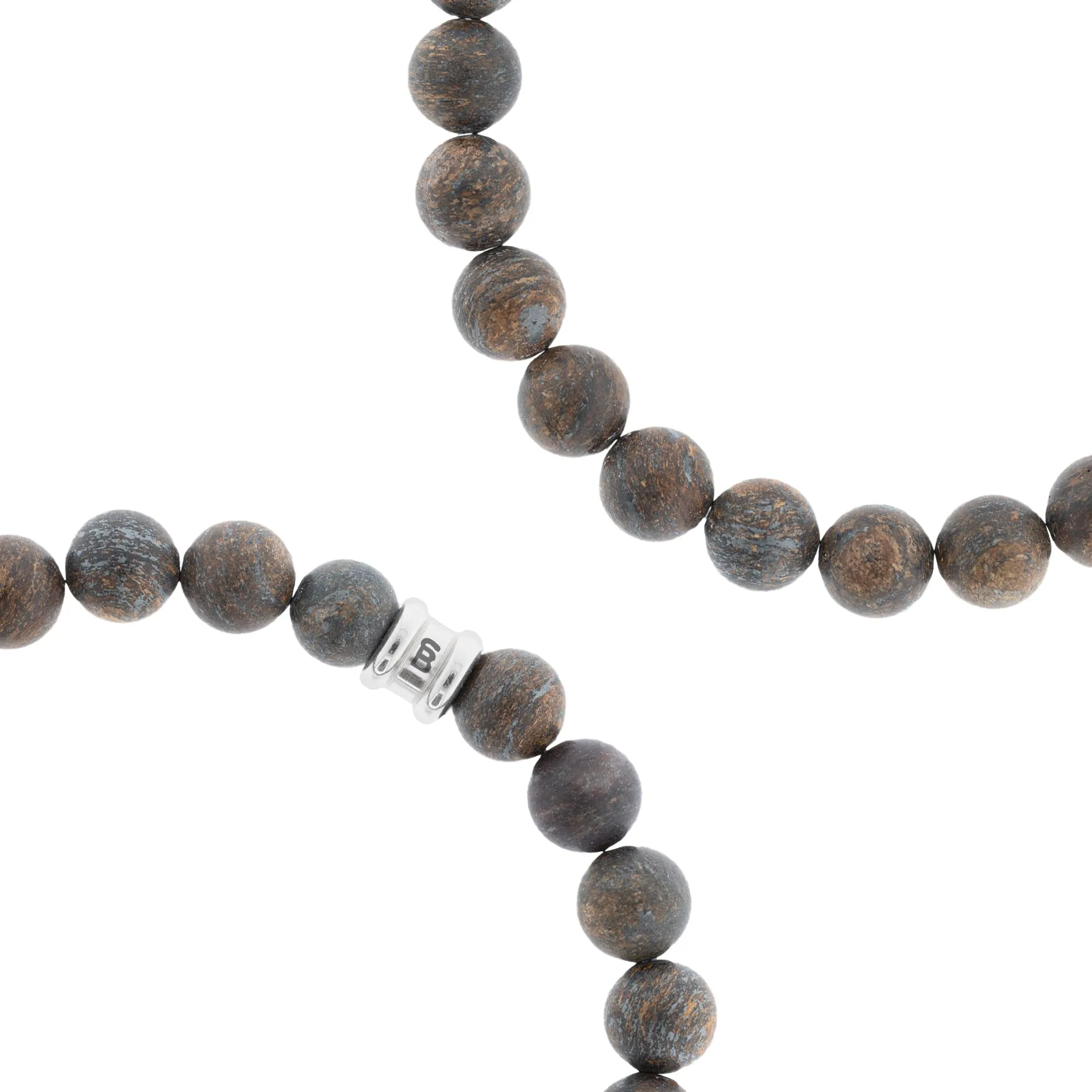 8mm Round Gemstone Bracelet Matt Bronzite SBB/011M