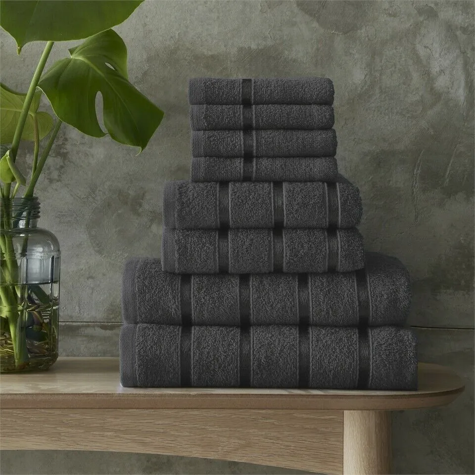 8Pc Luxury Egyptian Cotton Towel Bale