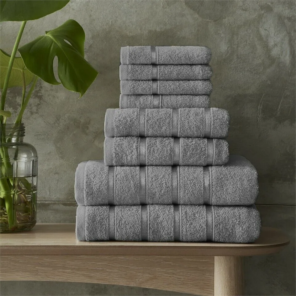 8Pc Luxury Egyptian Cotton Towel Bale