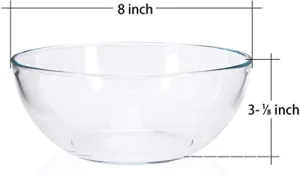 8" Round Bowl - Clear 50oz 70.5g