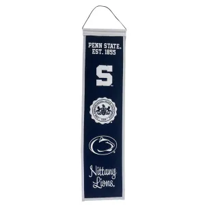 8" x 32" Embroidered Penn State Logo Banner