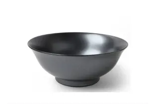 8"x3.5"H Black Iron Glaze Bowl