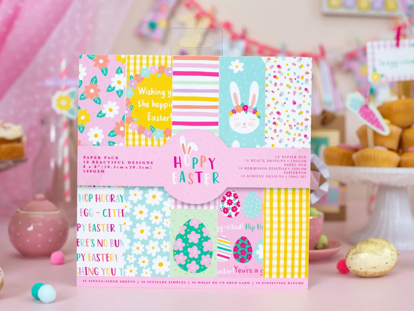 8x8" Paper Pack - Hoppy Easter- 30pk - Violet Studios