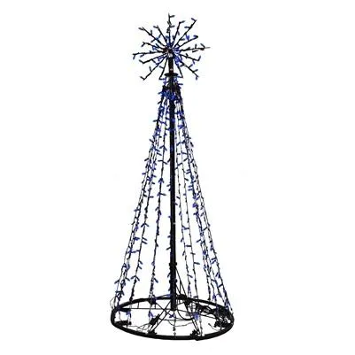 9' LED String Tree Of Lights - Blue Lights