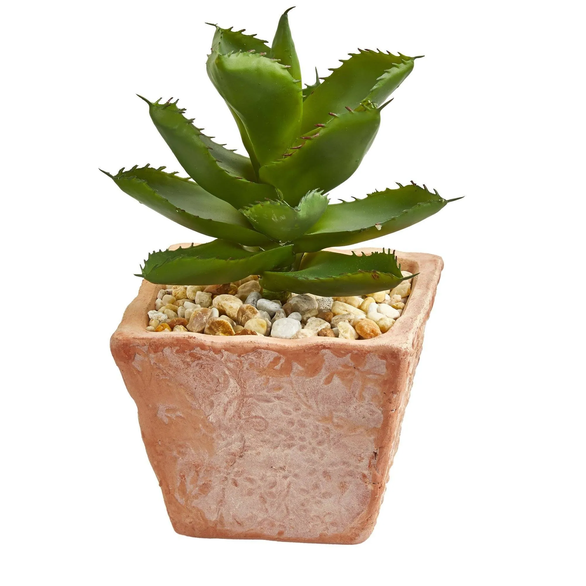 9” Mixed Succulent Artificial Plant in Terra Cotta Planter (Set of 2)