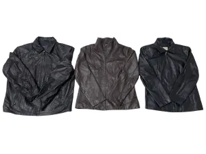 90 Vintage Leather Structure Jackets Mixed (UniSex) - 09 Pcs