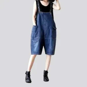 90s jean overall shorts for ladies