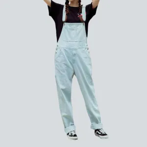 90s light wash women's overall