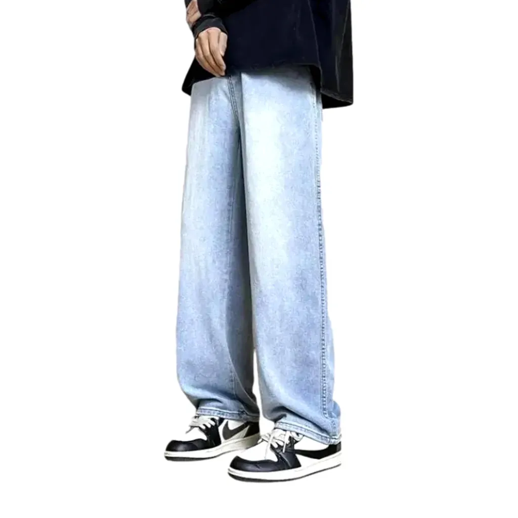 90s mid rise baggy street style jeans for men