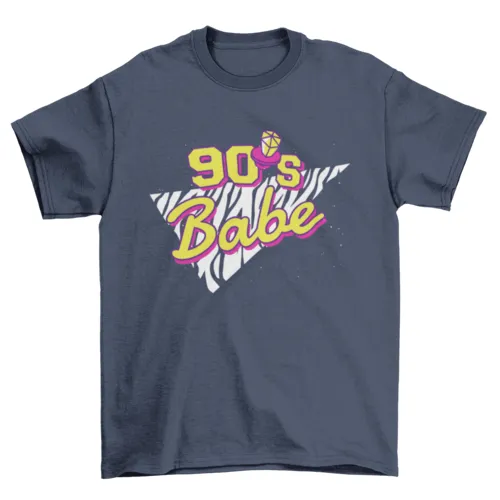 90's Retro Babe Lettering T-Shirt