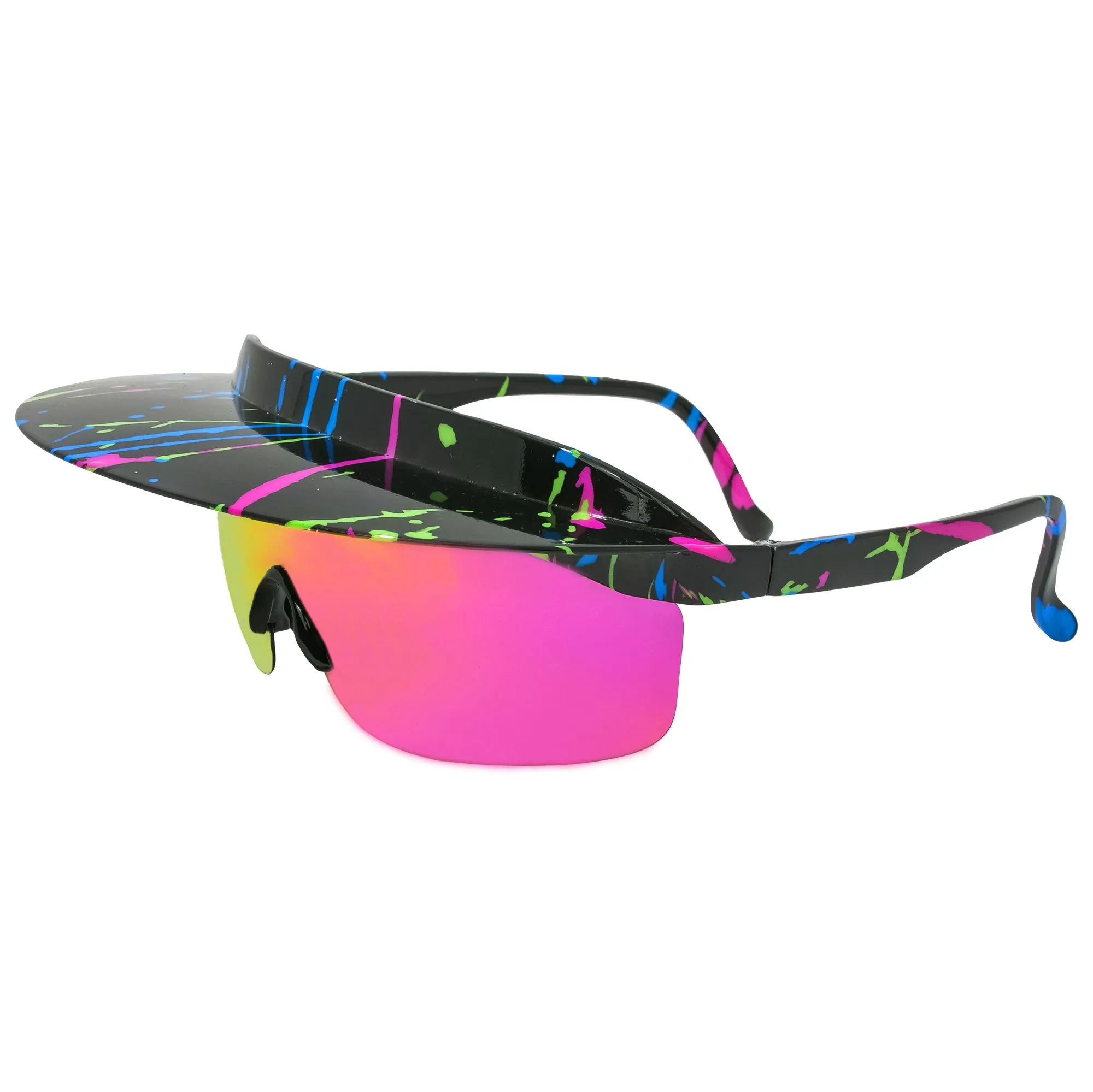 90's Splatter - Visor Shades