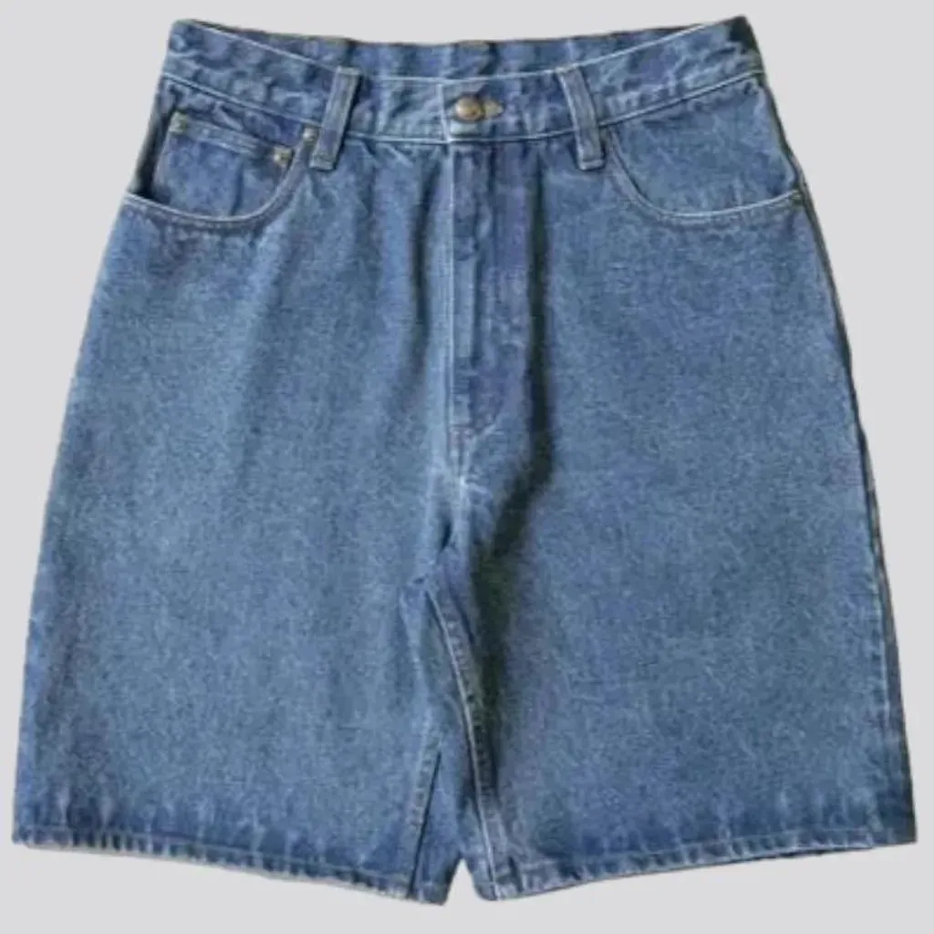 90s straight jean shorts
 for men